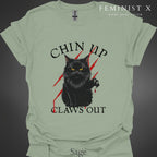 Black Cat Feminist Goth Tee