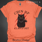 Black Cat Feminist Goth Tee