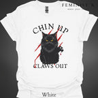Black Cat Feminist Goth Tee