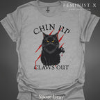 Black Cat Feminist Goth Tee