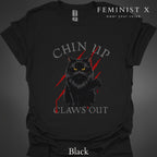 Black Cat Feminist Goth Tee