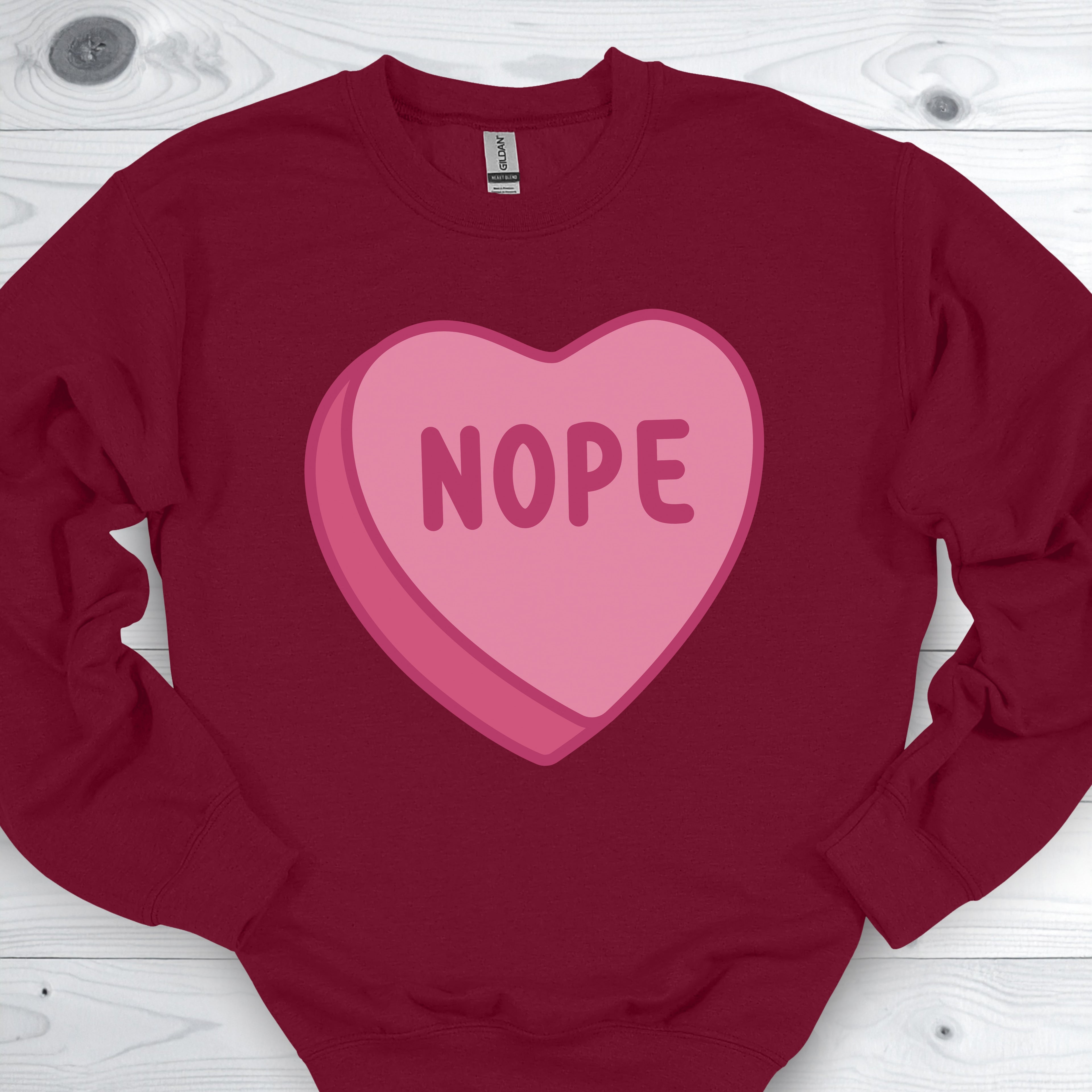 Anti Valentines Day Conversation Heart Sweatshirt
