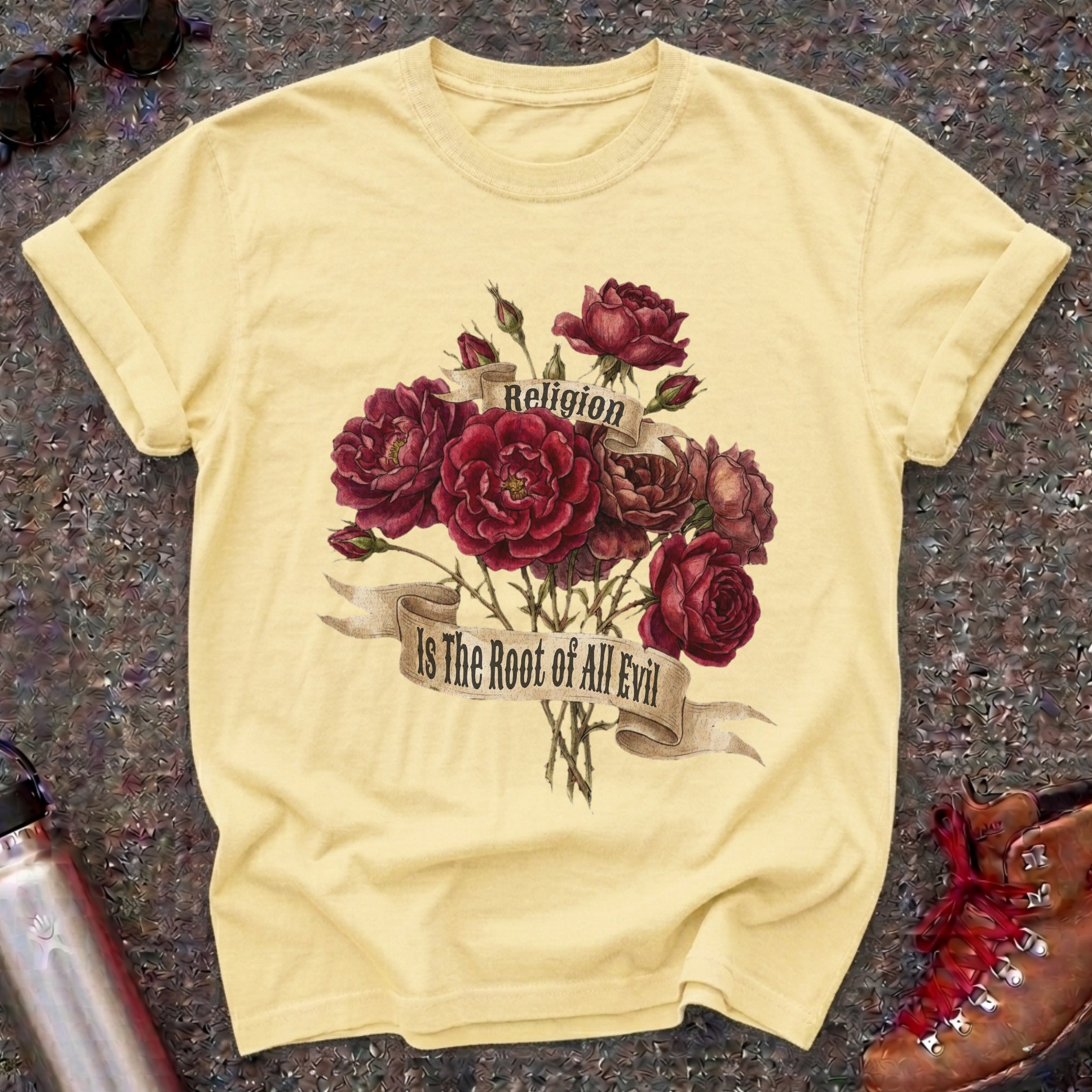 Rose Bouquet Atheist Shirt