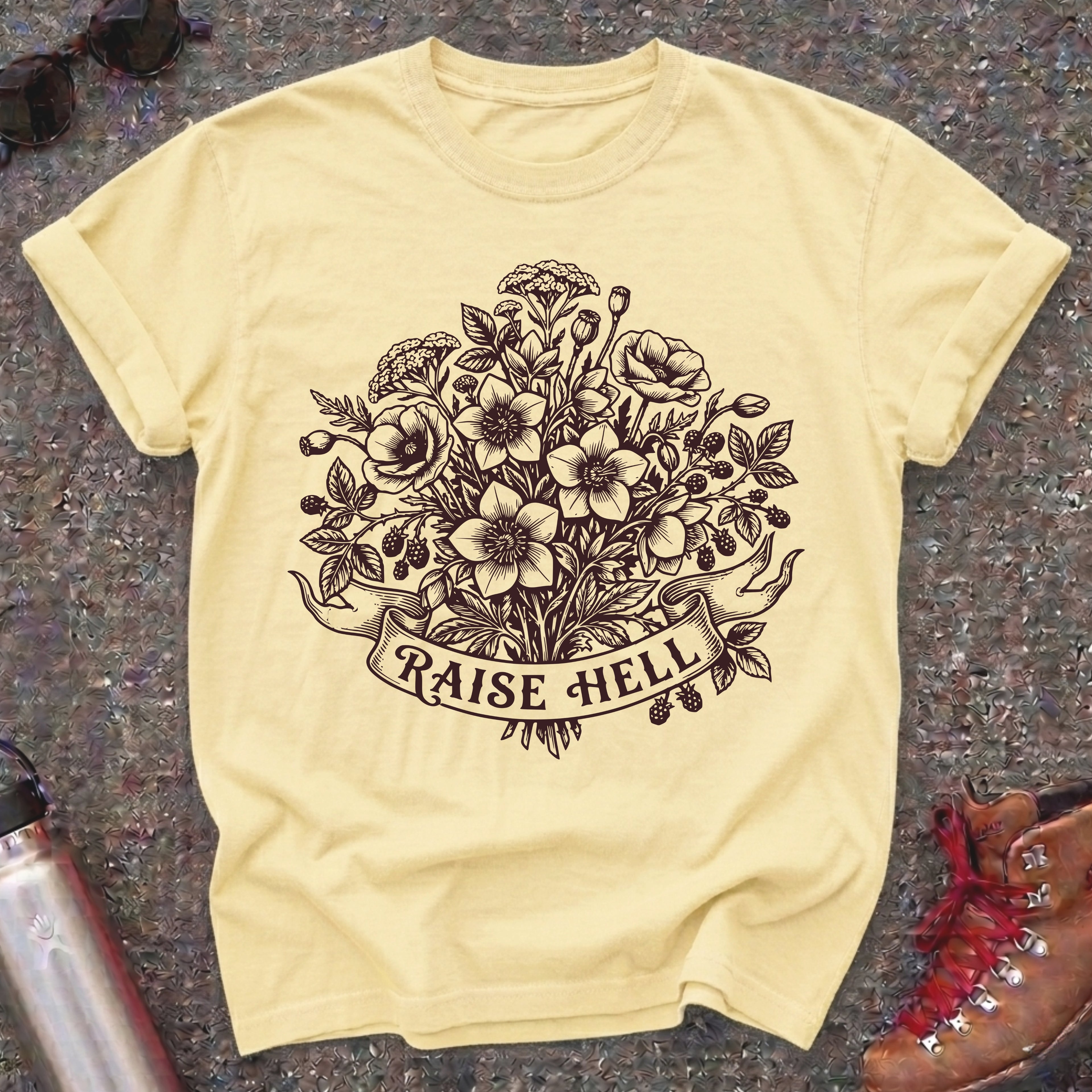 Raise Hell Feminist T Shirt