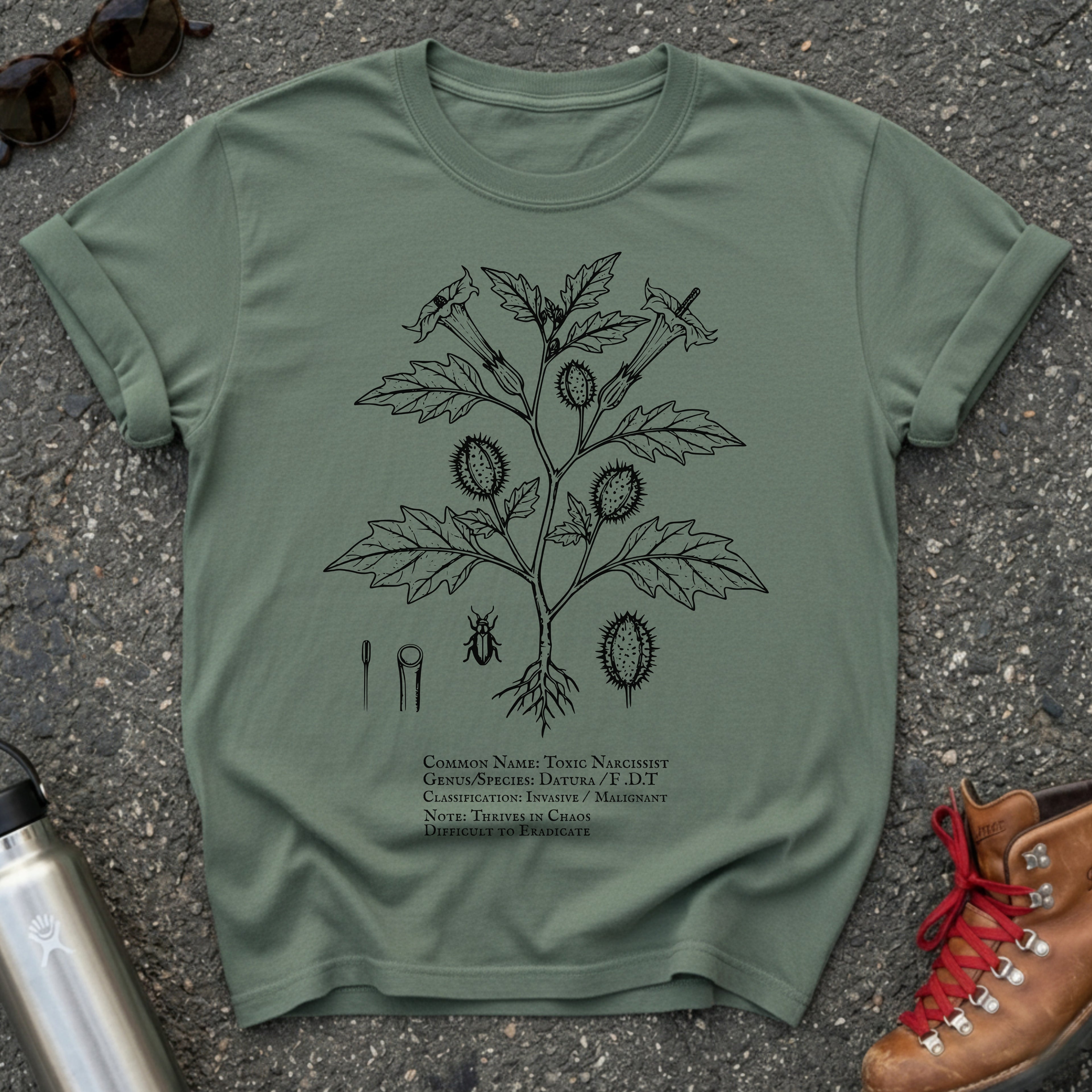 Anti Trump Vintage Botanical Shirt
