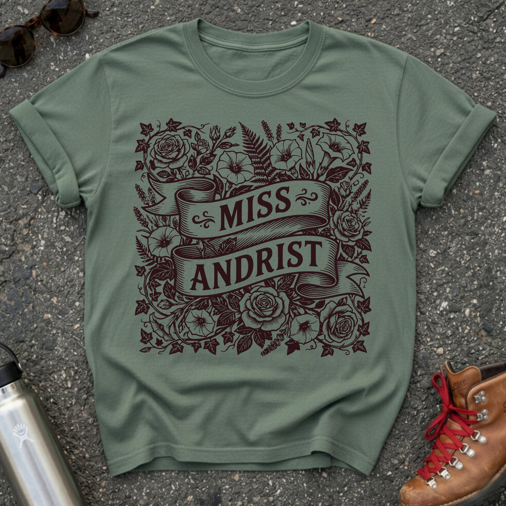 Vintage Floral Misandrist Feminist TShirt