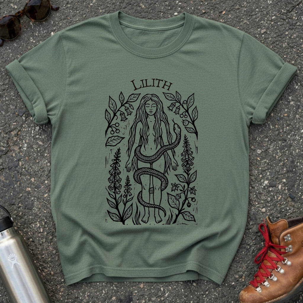 Lilith and Snake Feminist Tshirt