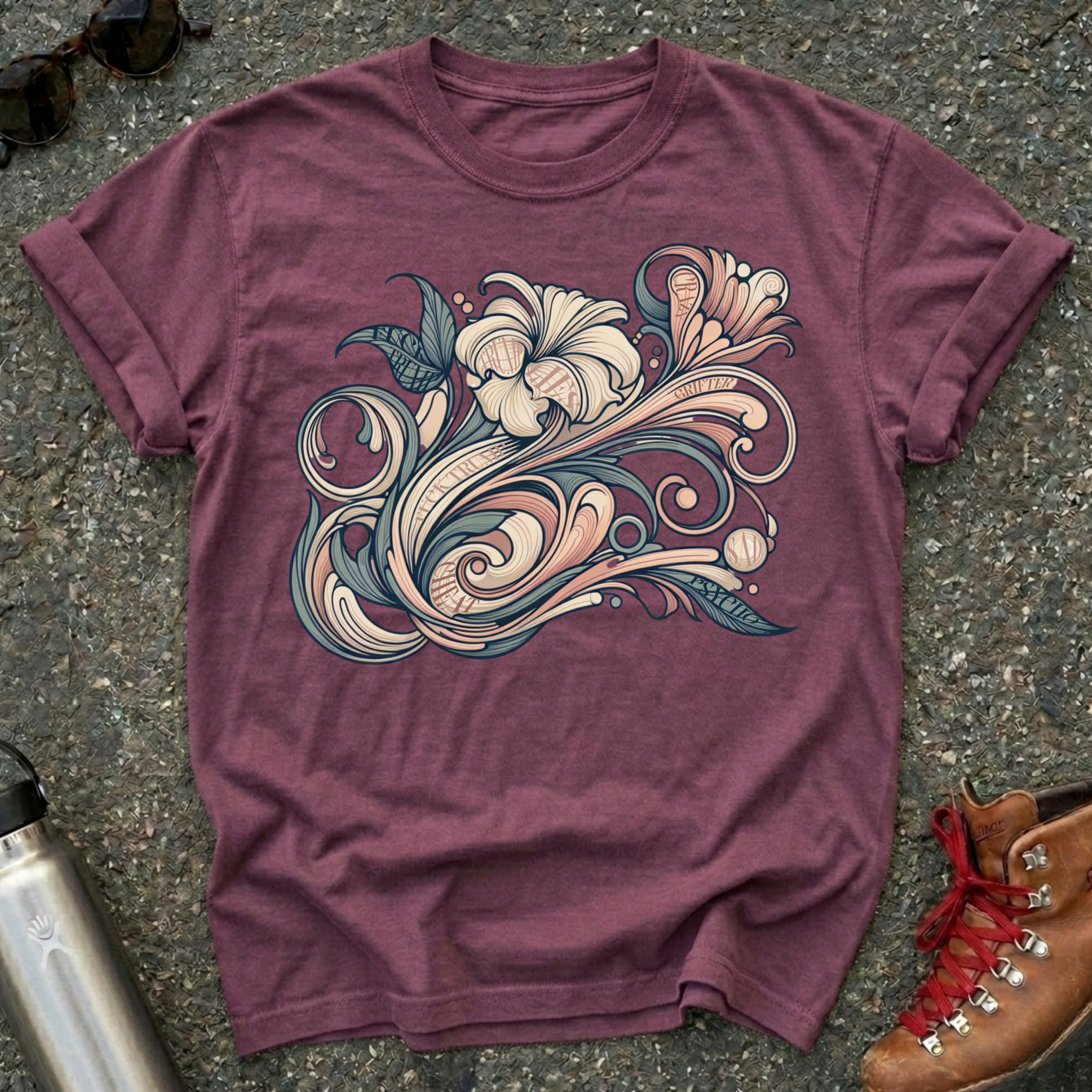 Hidden Message Botanical Protest Shirt