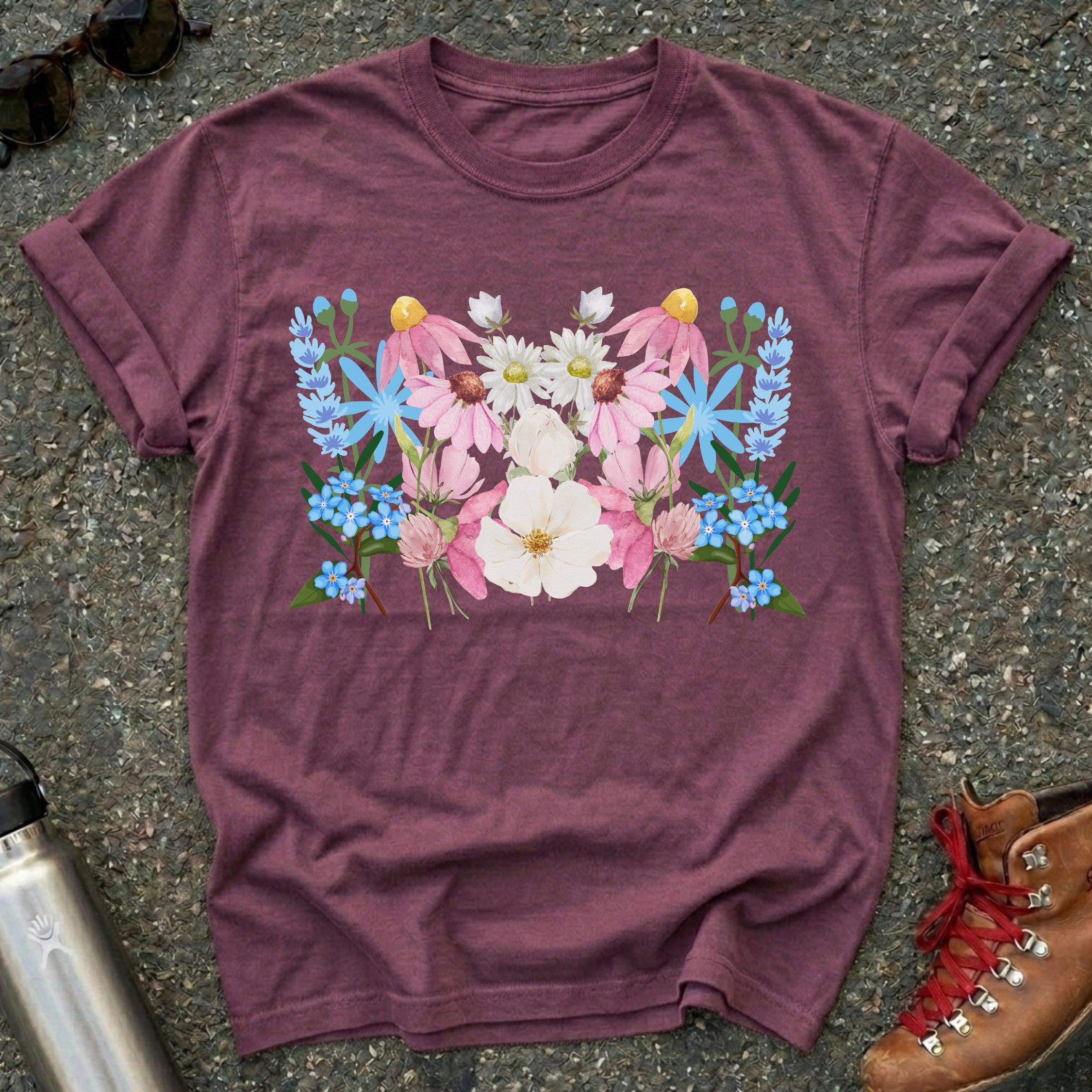 Trans Pride Floral Flag Shirt