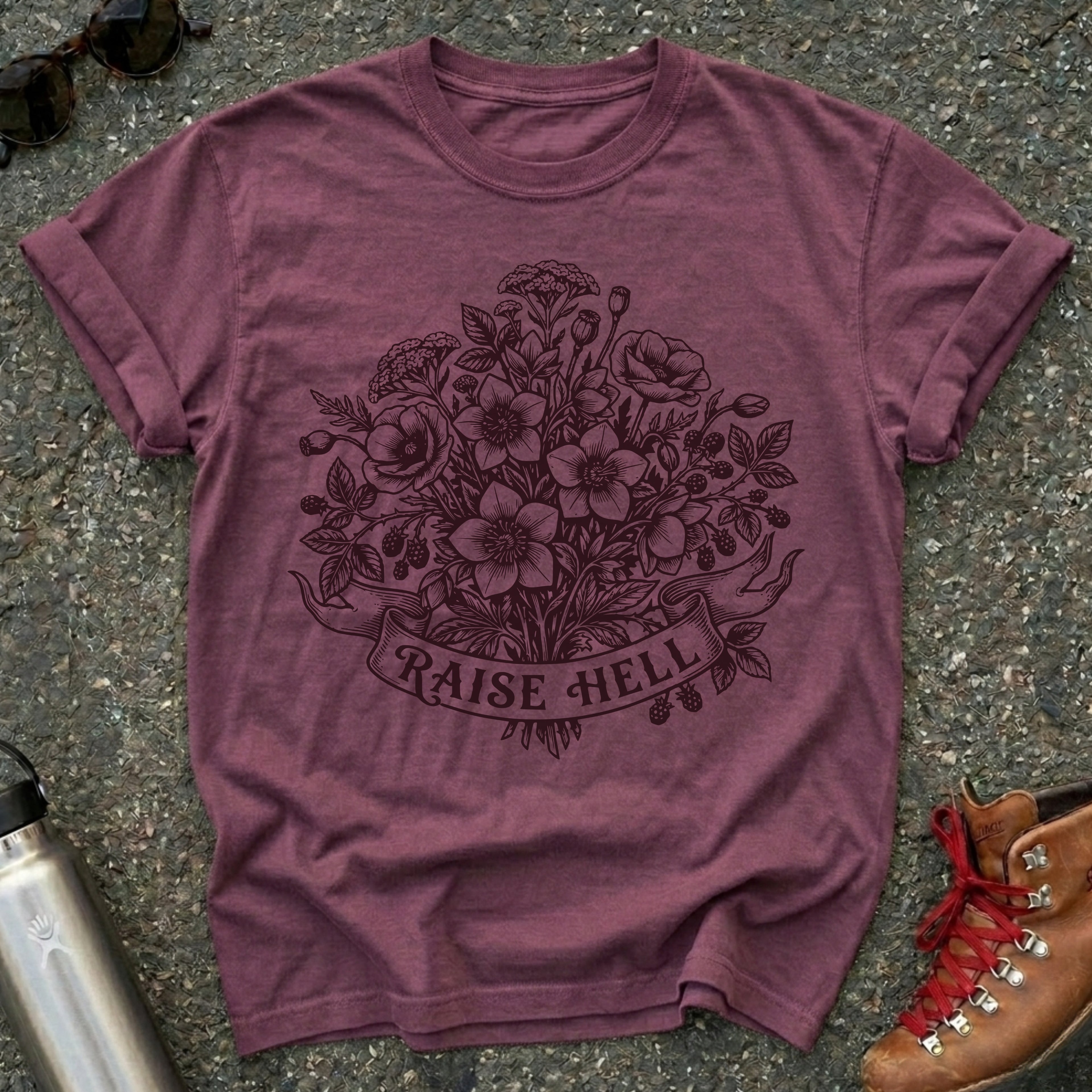 Raise Hell Feminist T Shirt
