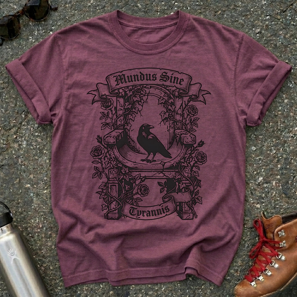 Dark Academia Raven Mundus Sine Tyrannis Shirt