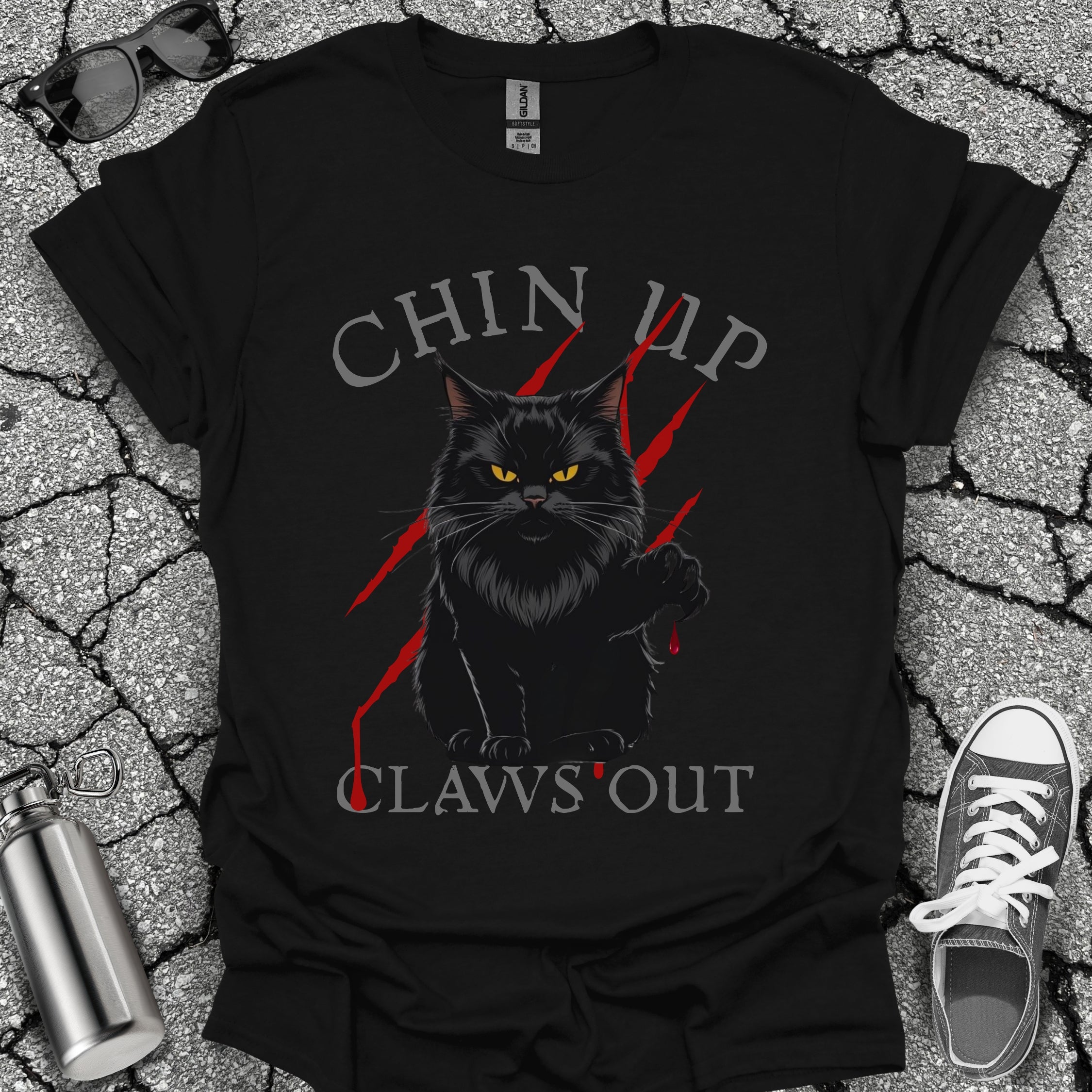 Black Cat Goth Tee