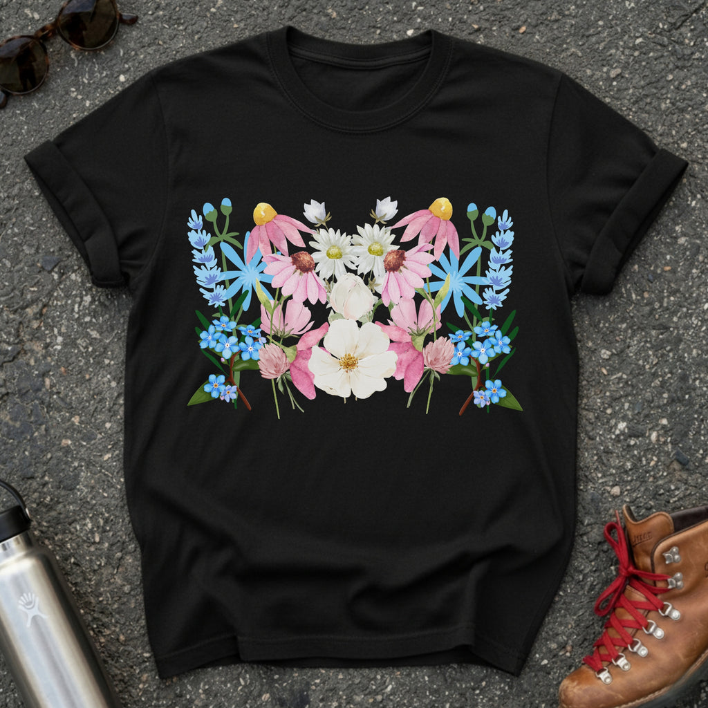 Trans Pride Floral Flag Shirt