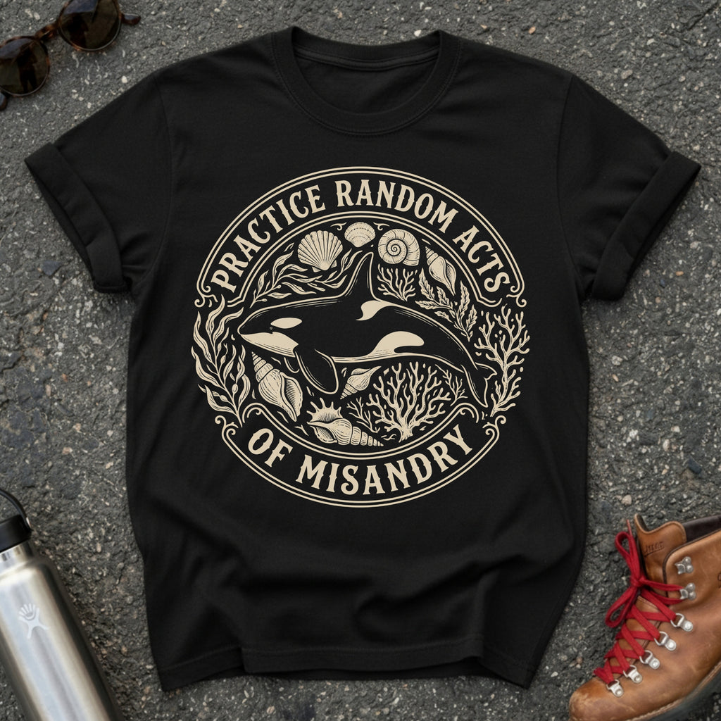 Random Acts of Misandry Orca Whale Feminist Tee