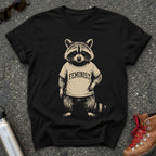 Feminist Raccoon Cotton Graphic Shirt