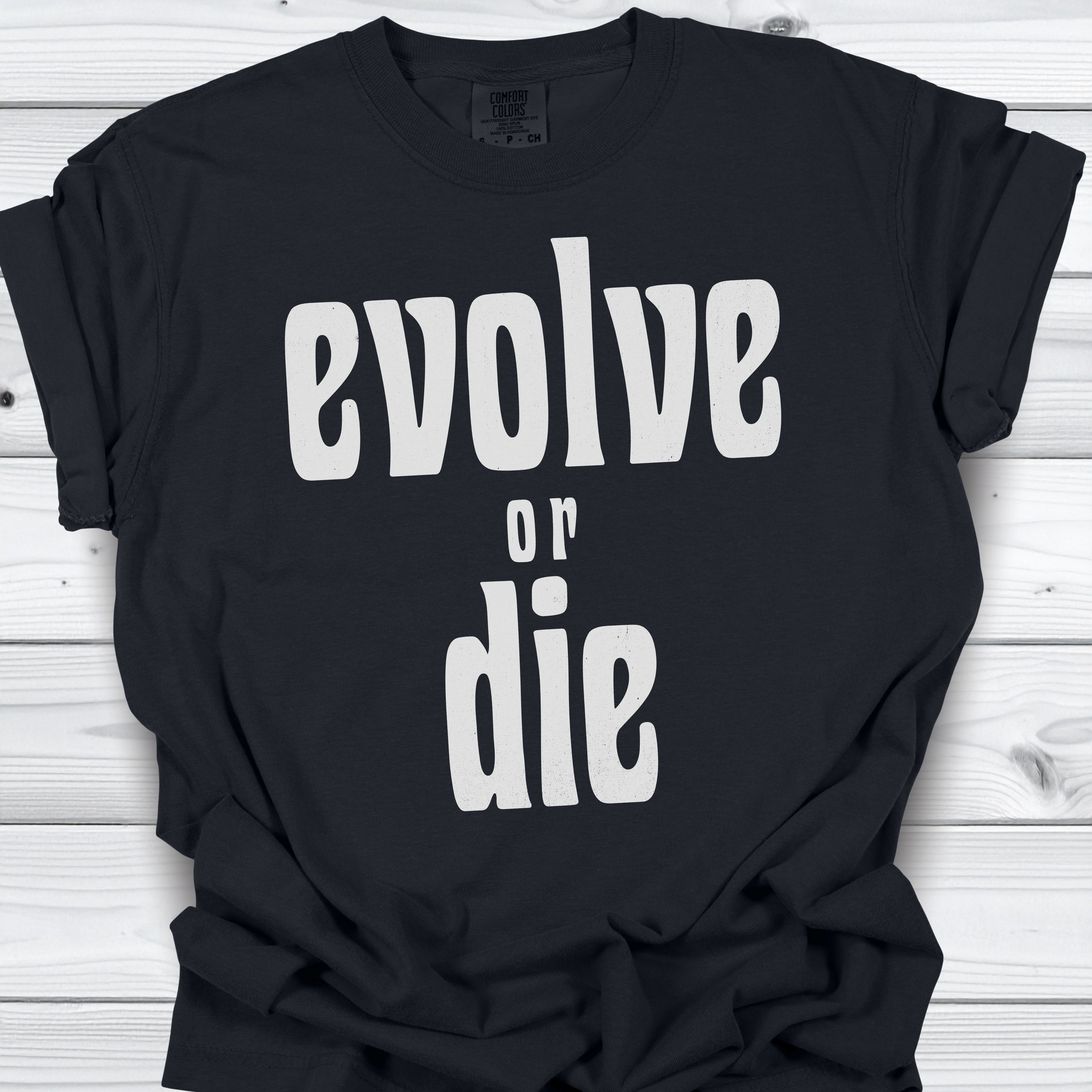 Evolve or Die – Vintage Statement Tee