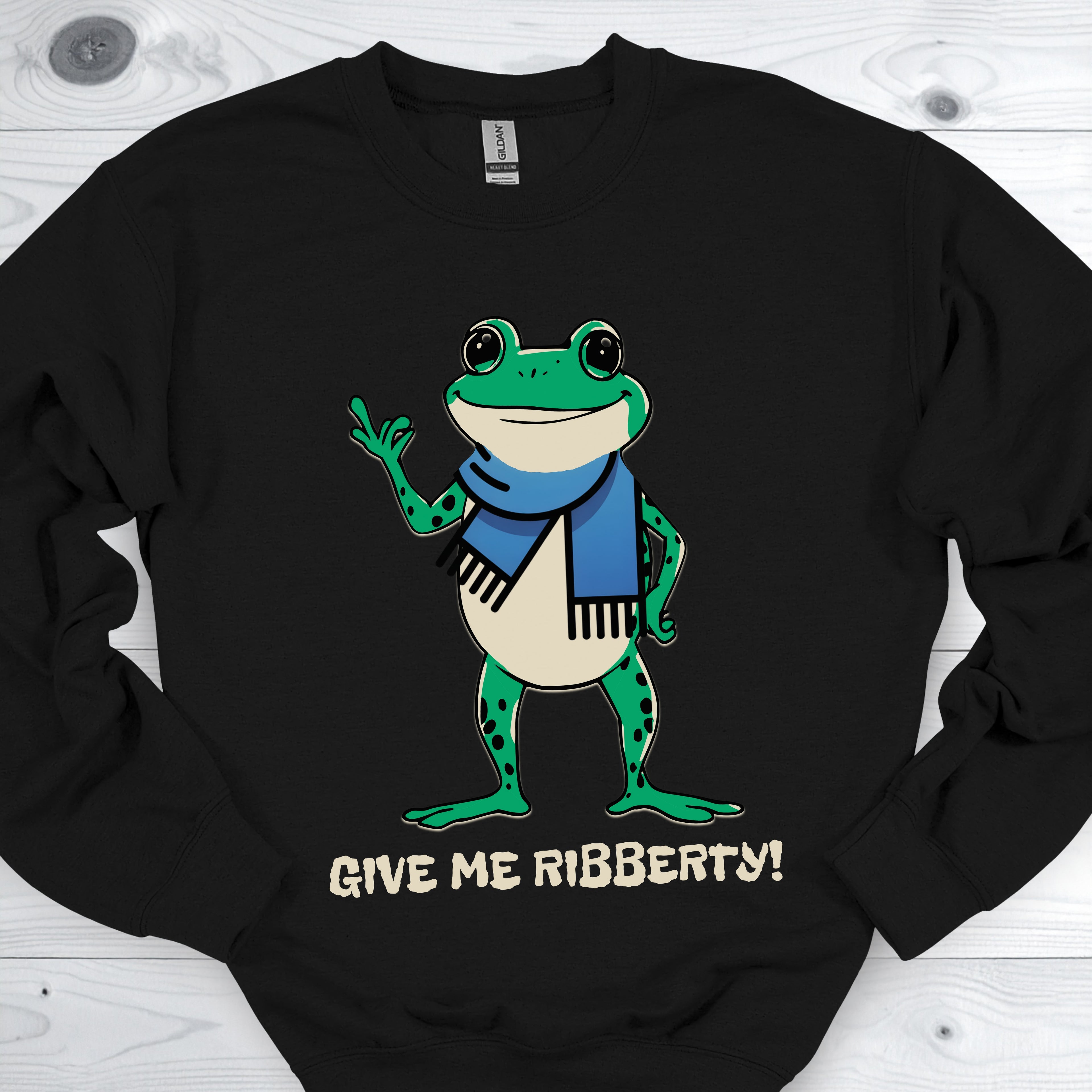 Give Me Ribberty Portland Frog Protest Sweatshirt