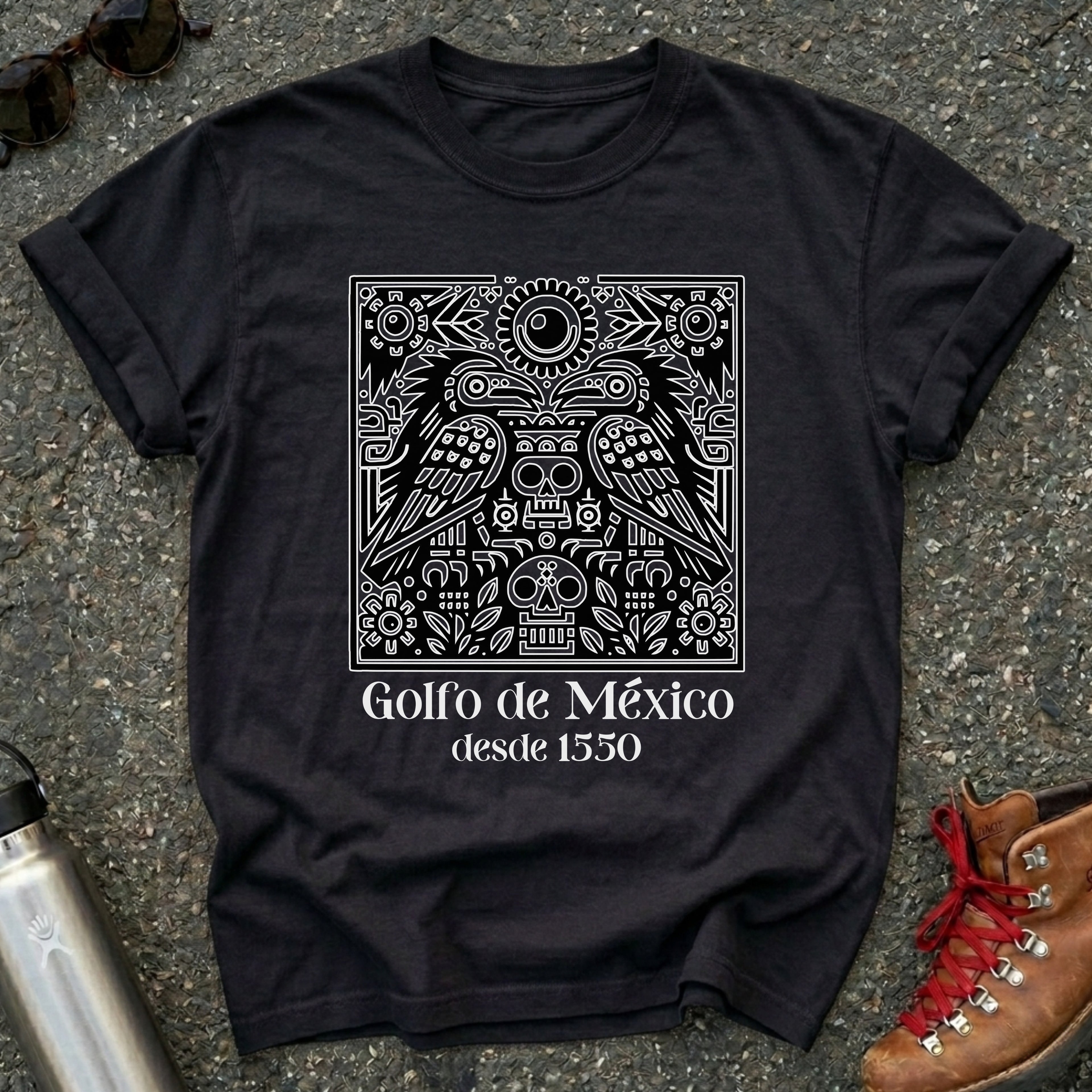 Gulf of Mexico Aztec Crows Shirt