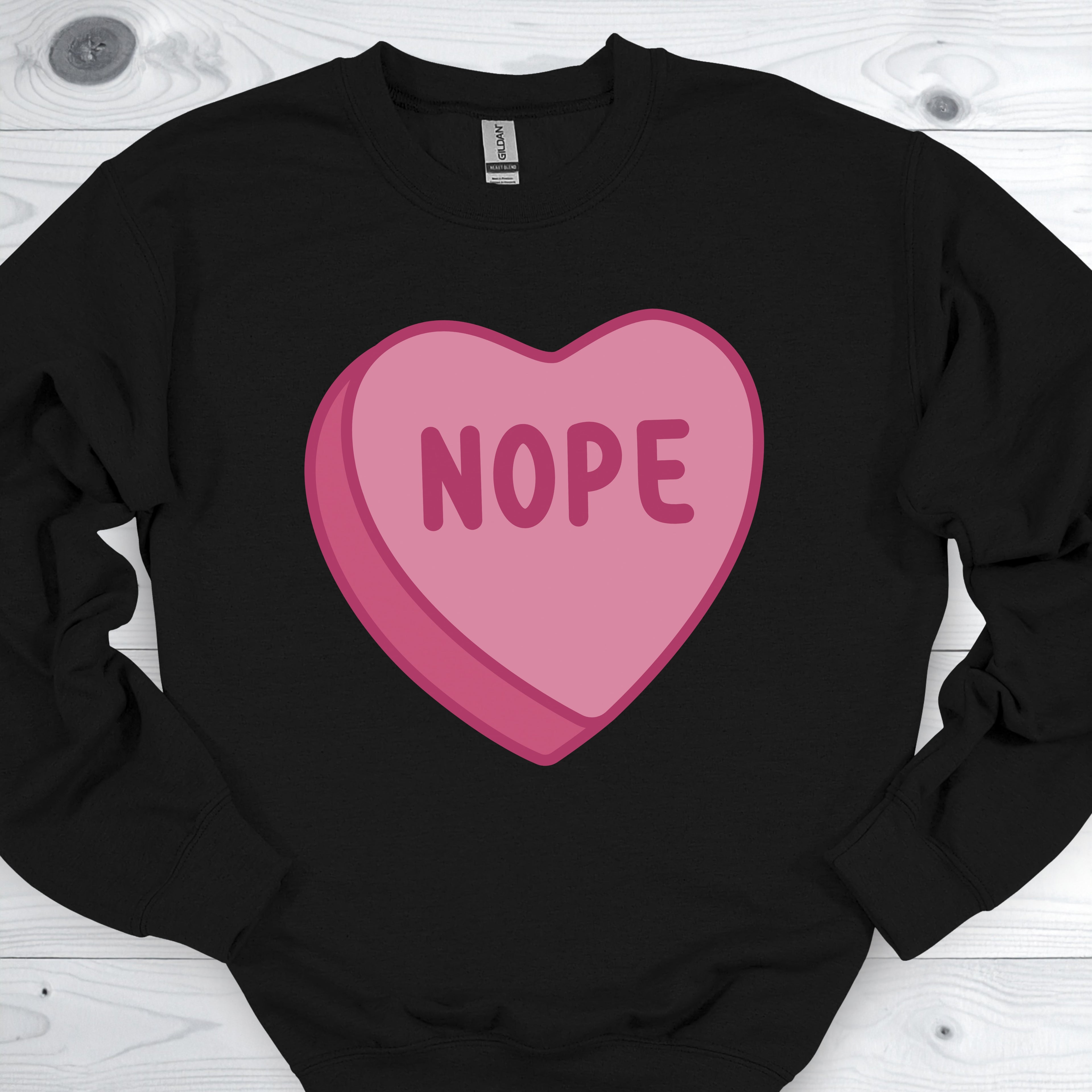 Anti Valentines Day Conversation Heart Sweatshirt