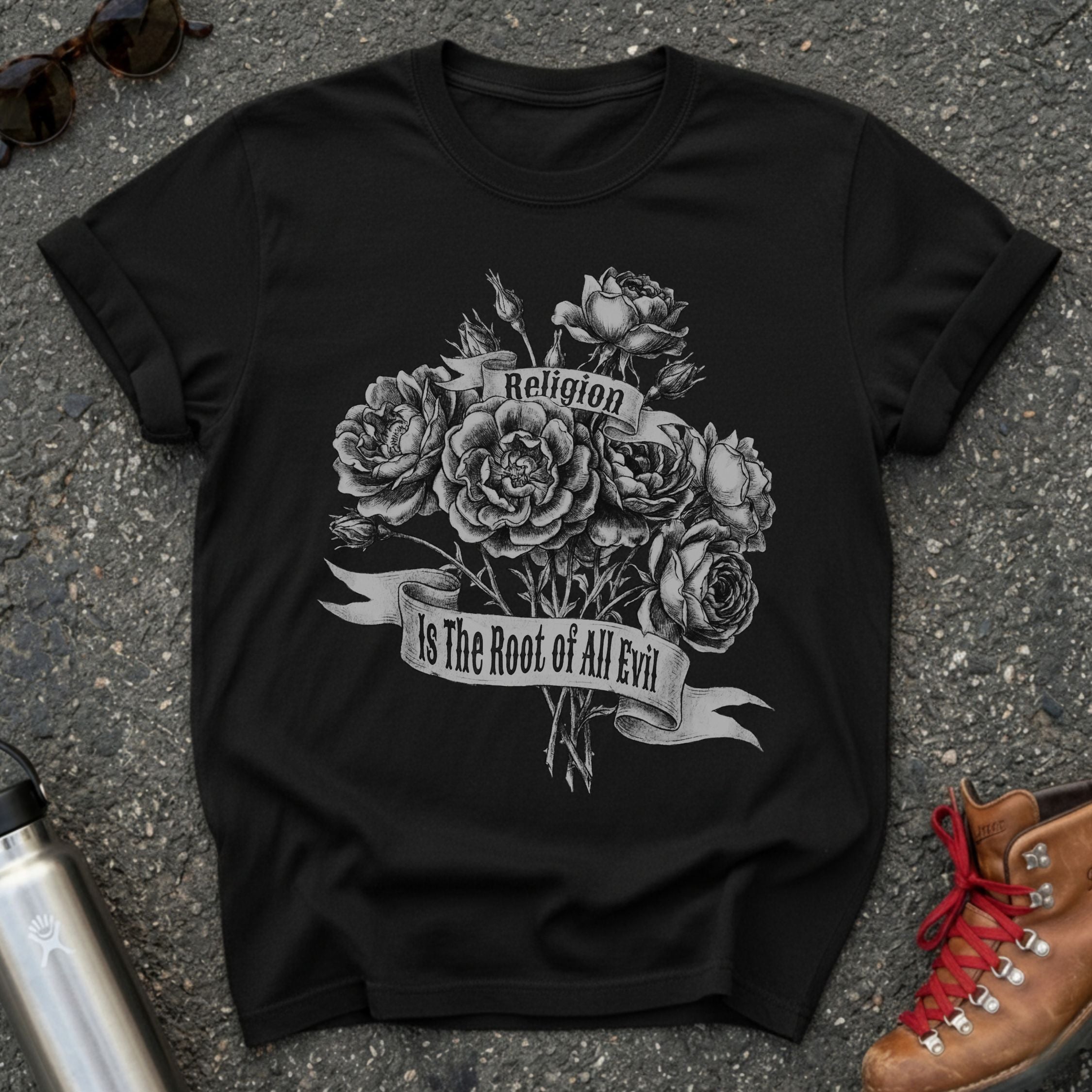 Atheist Rose Graphic Shirt
