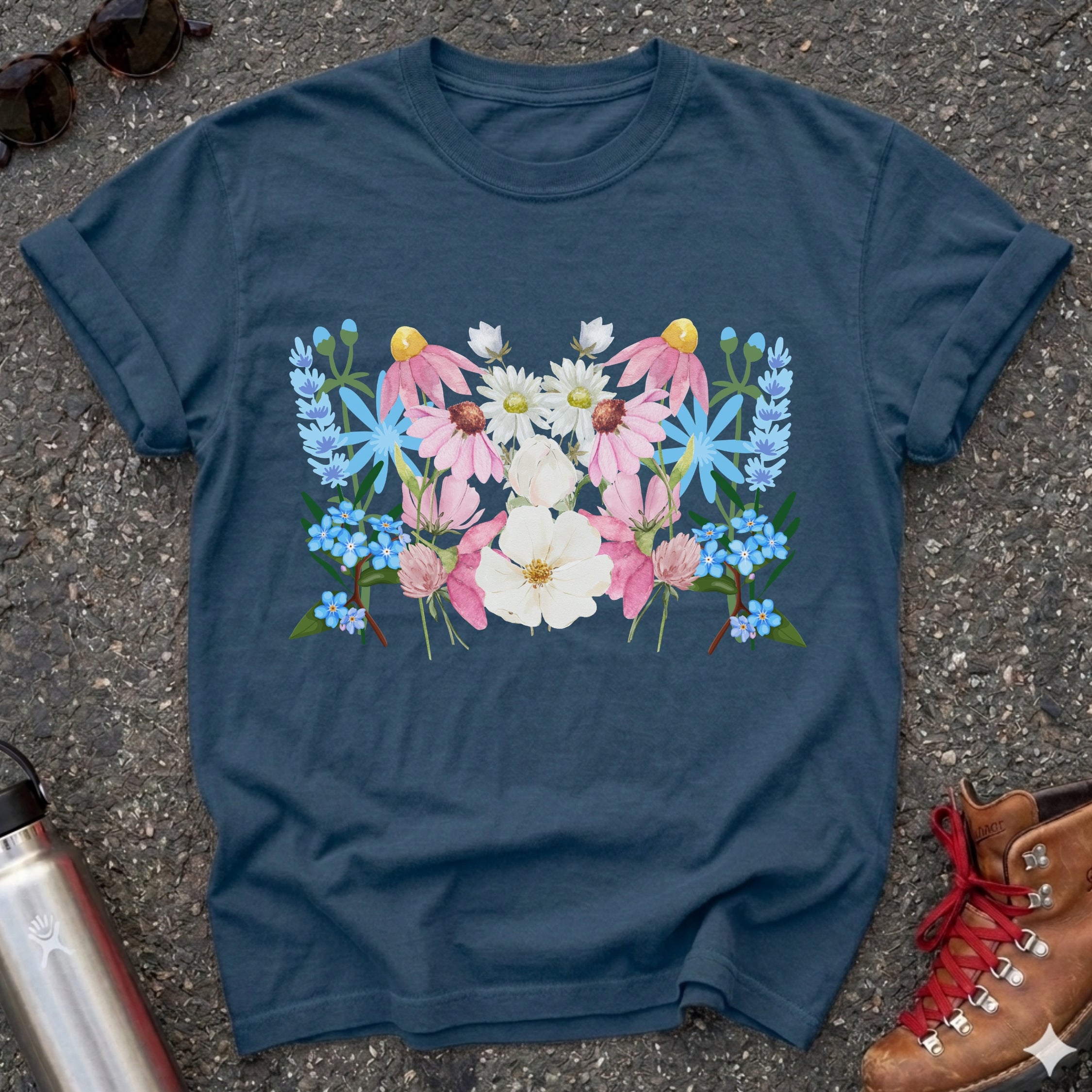 Trans Pride Floral Flag Shirt