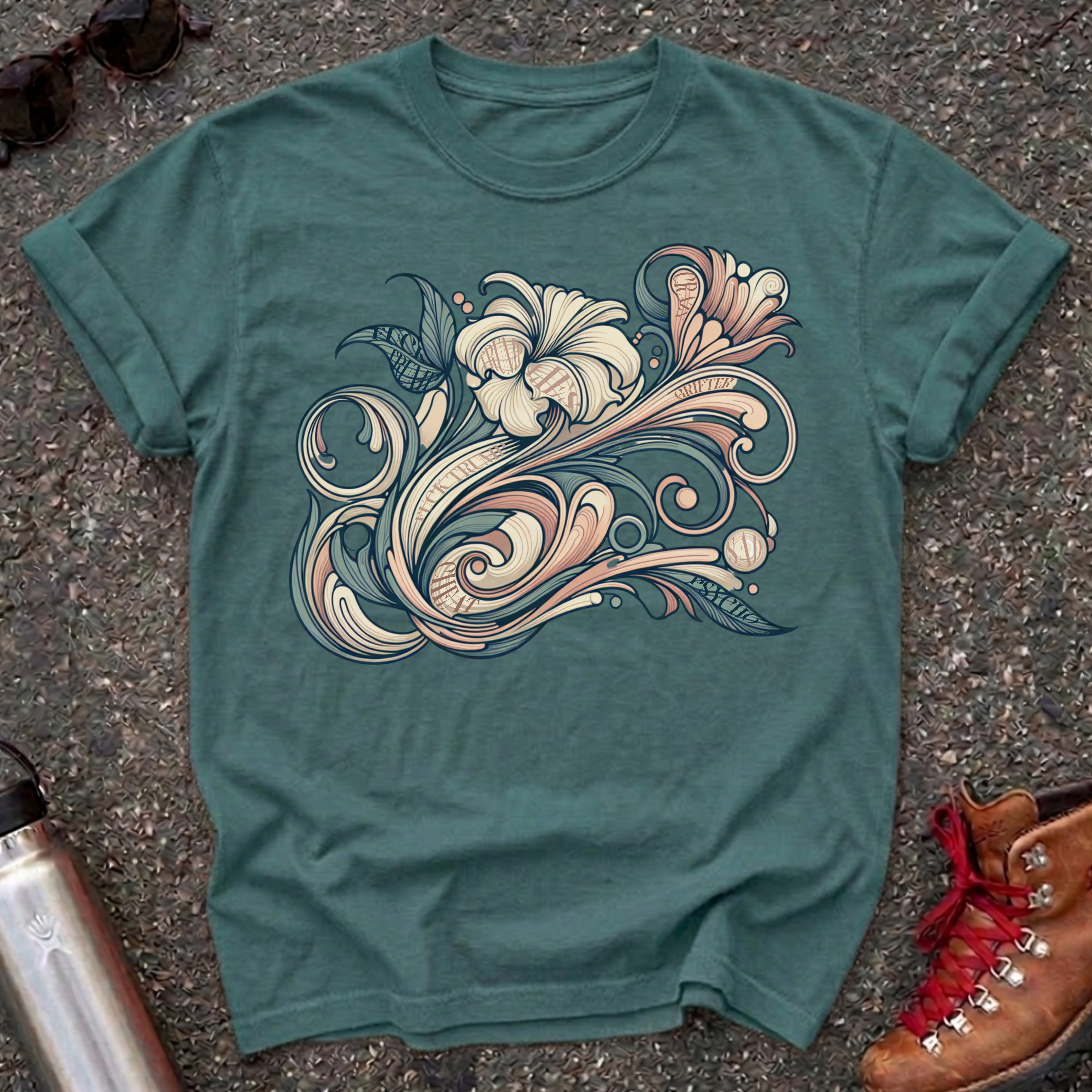 Hidden Message Botanical Protest Shirt