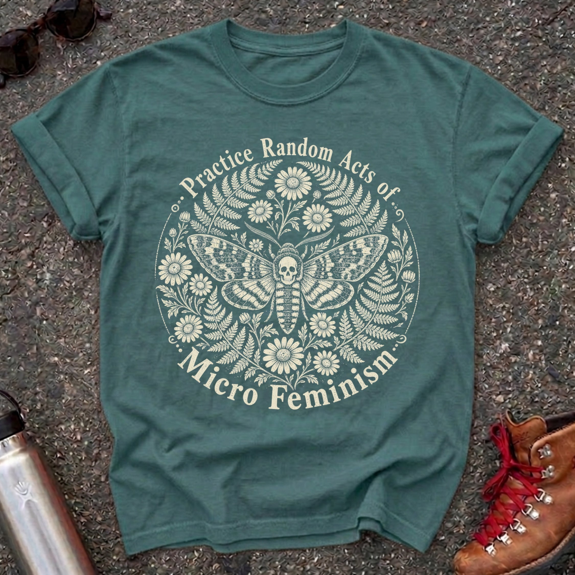 Feminist Death Head Moth Shirt