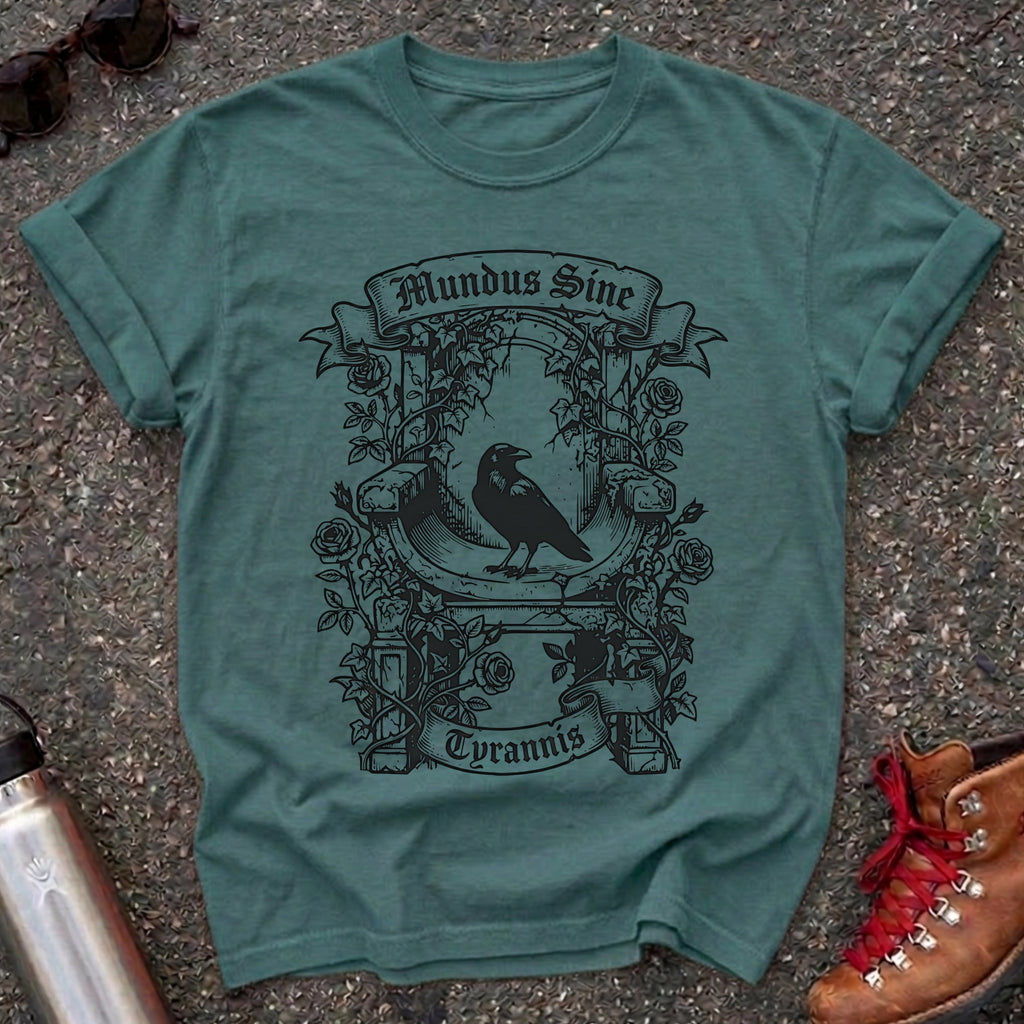 Dark Academia Raven Mundus Sine Tyrannis Shirt