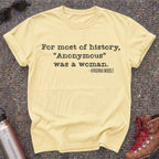 Anonymous Was a Woman Shirt, Virginia Woolf Feminist Literary Tee
