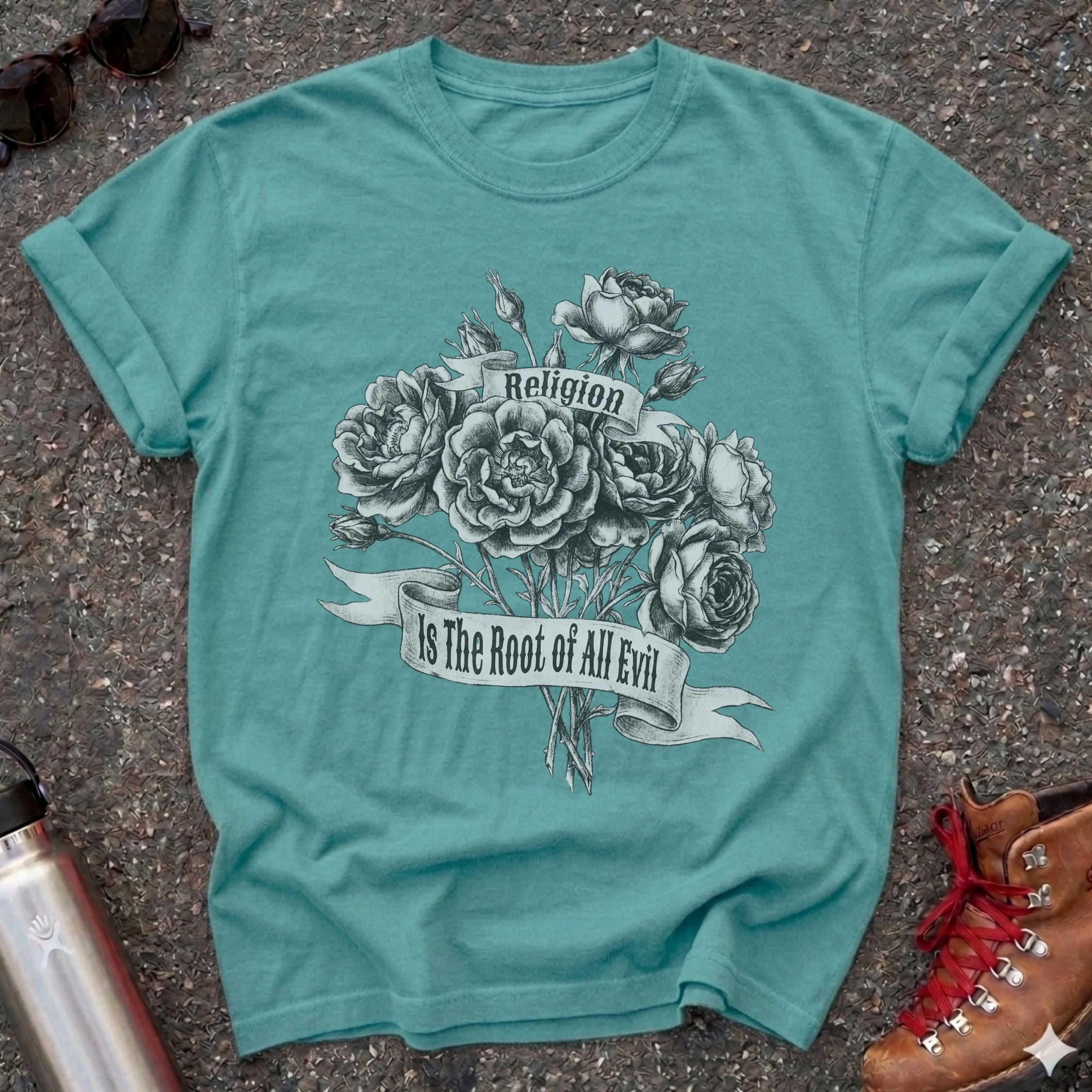Atheist Rose Graphic Shirt