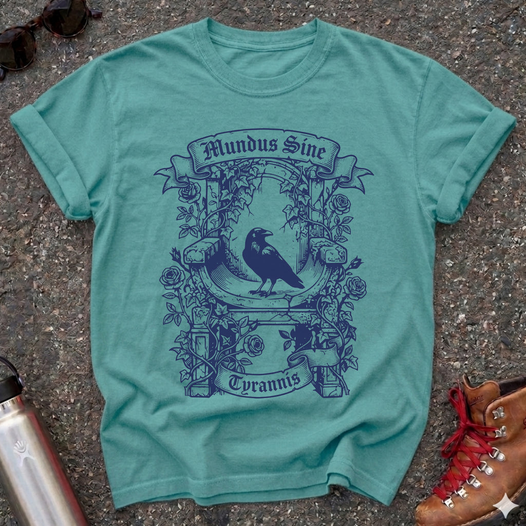 Dark Academia Raven Mundus Sine Tyrannis Shirt