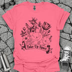 Take Up Space Floral Graphic Tee
