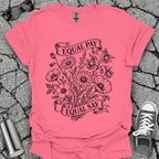 Equal Pay Say Feminist Wildflower Tshirt