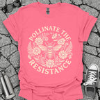 Pollinate The Resistance Bee & Wildflower Graphic T-Shirt