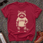 Feminist Raccoon Cotton Graphic Shirt