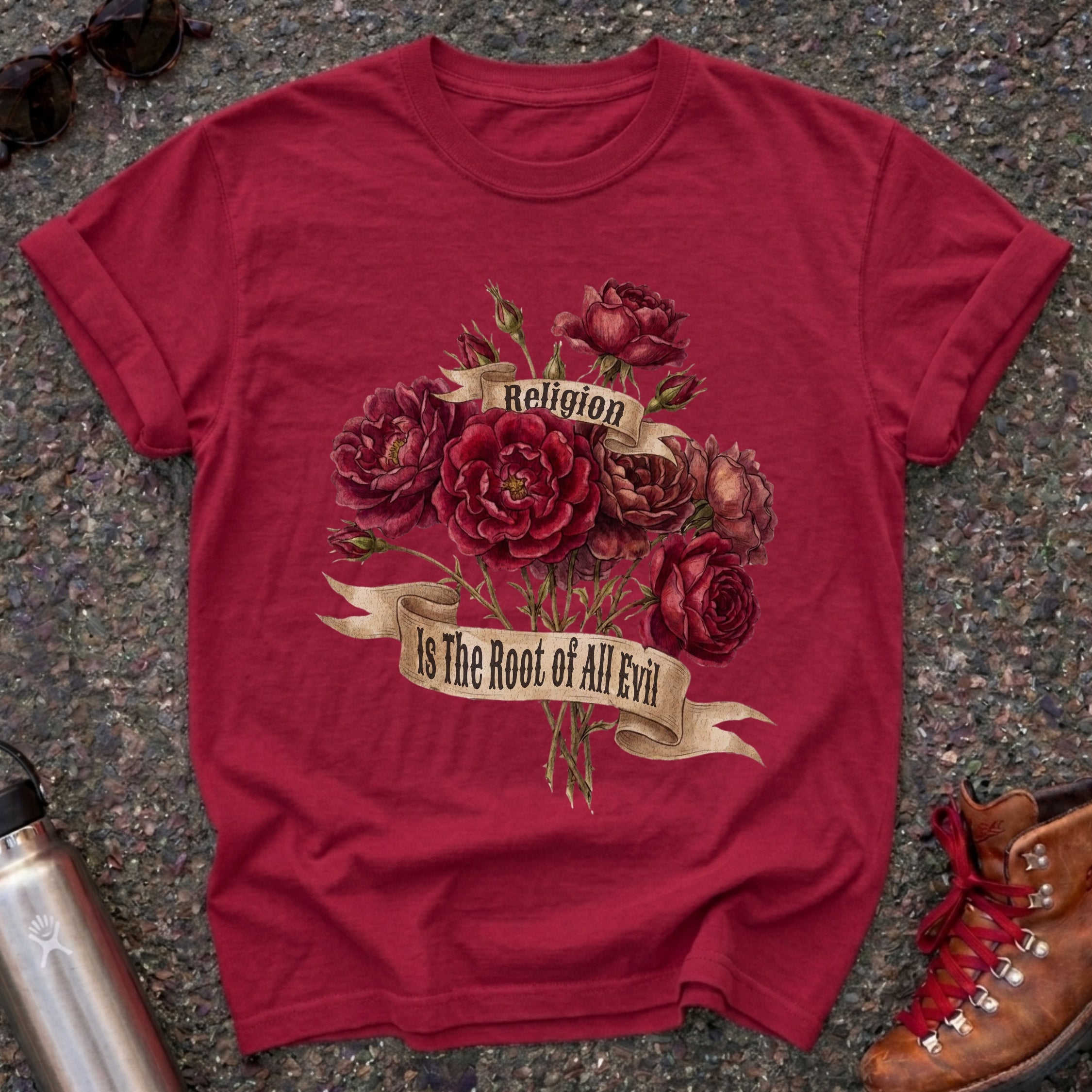 Rose Bouquet Atheist Shirt