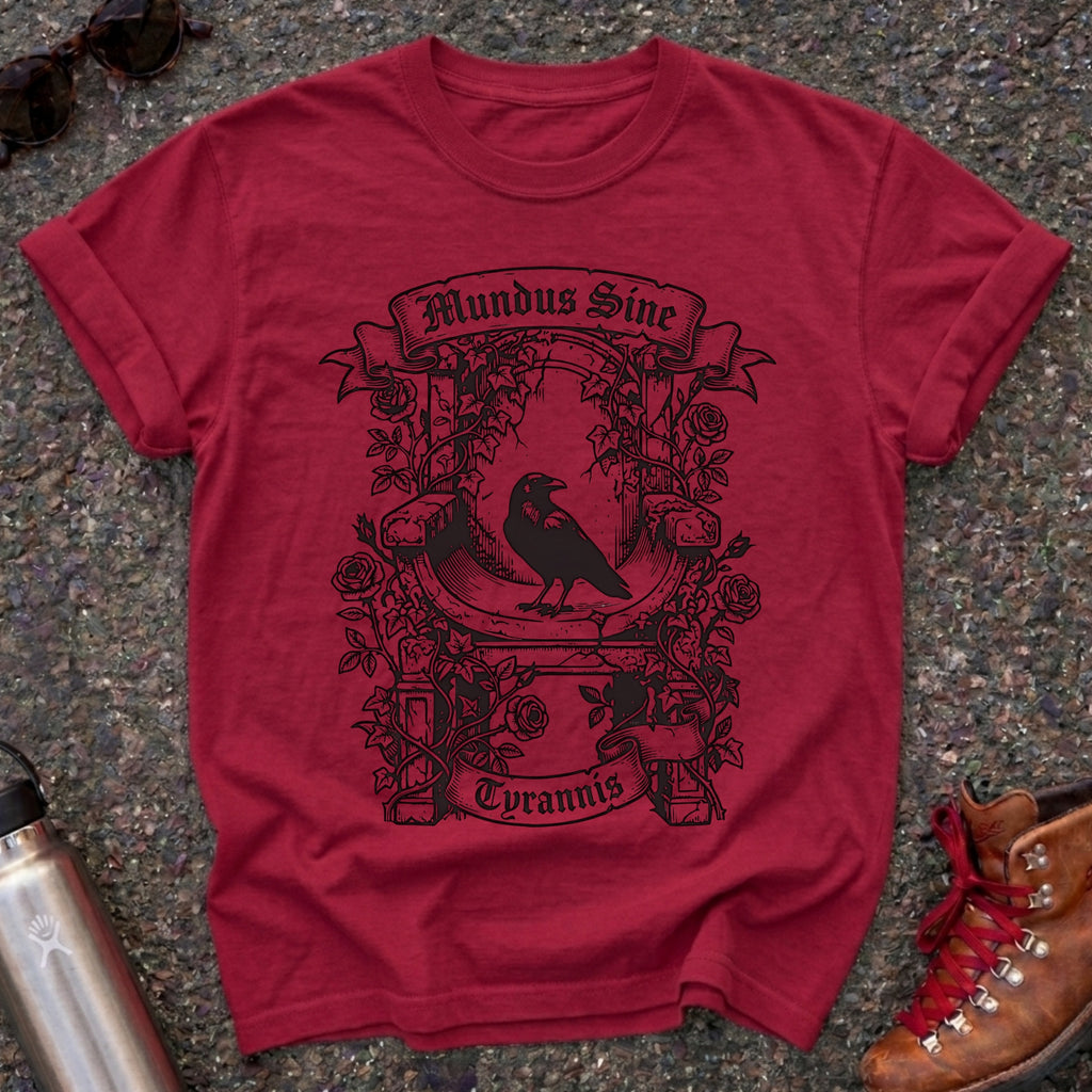 Dark Academia Raven Mundus Sine Tyrannis Shirt