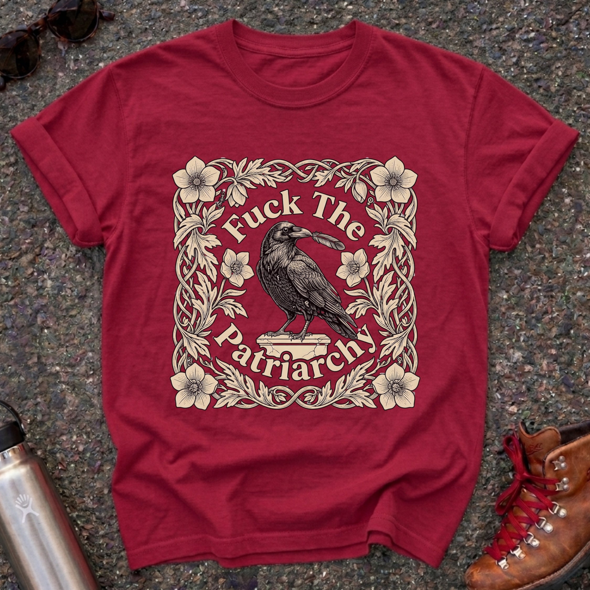 Raven Feminist Graphic Tshirt