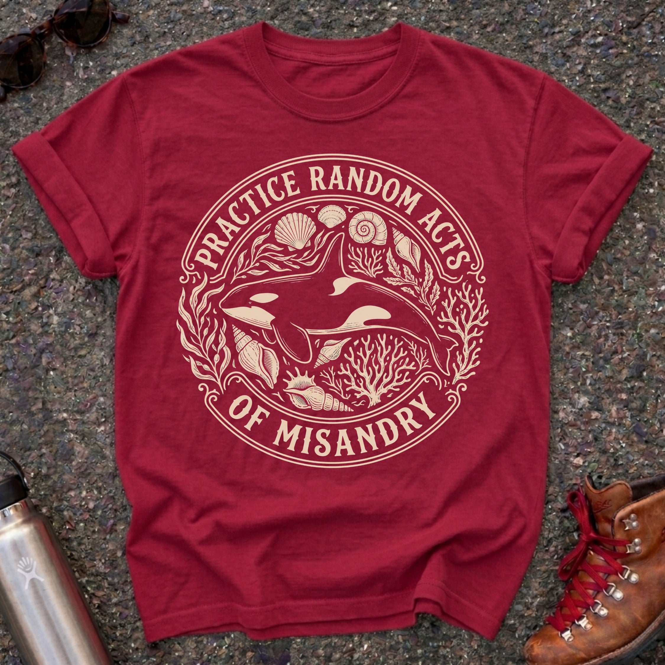 Random Acts of Misandry Orca Whale Feminist Tee
