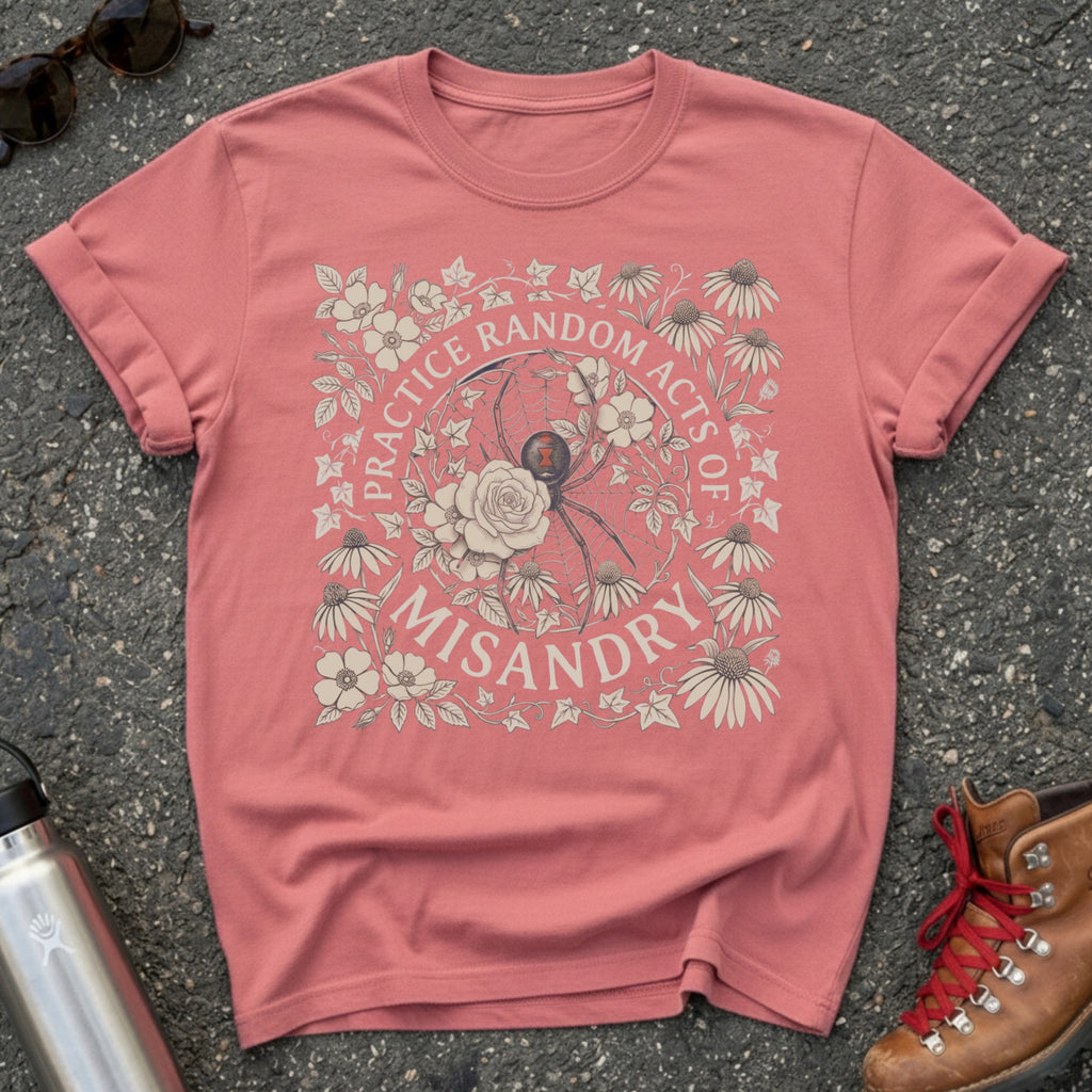 Random Acts of Misandry Black Widow Shirt