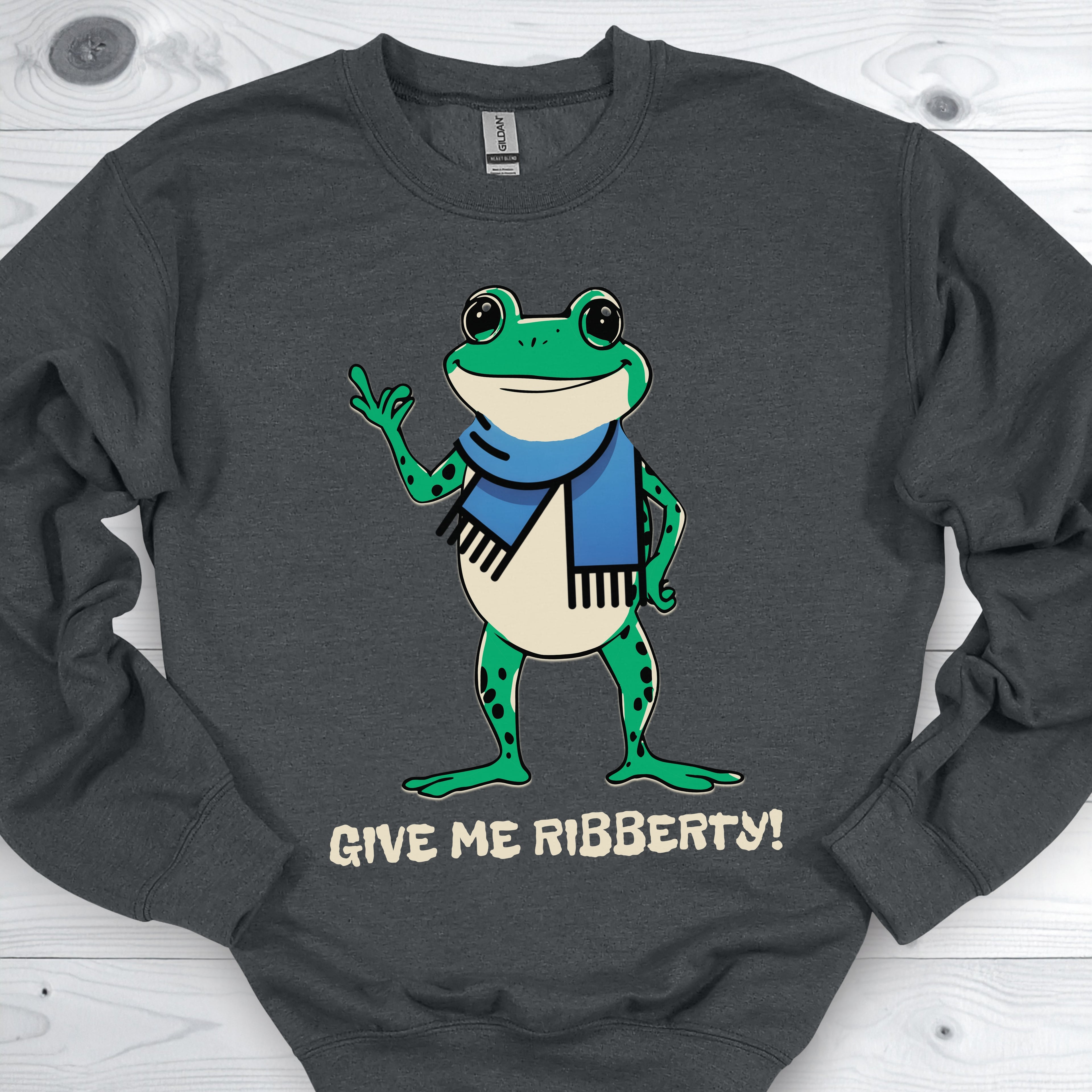 Give Me Ribberty Portland Frog Protest Sweatshirt