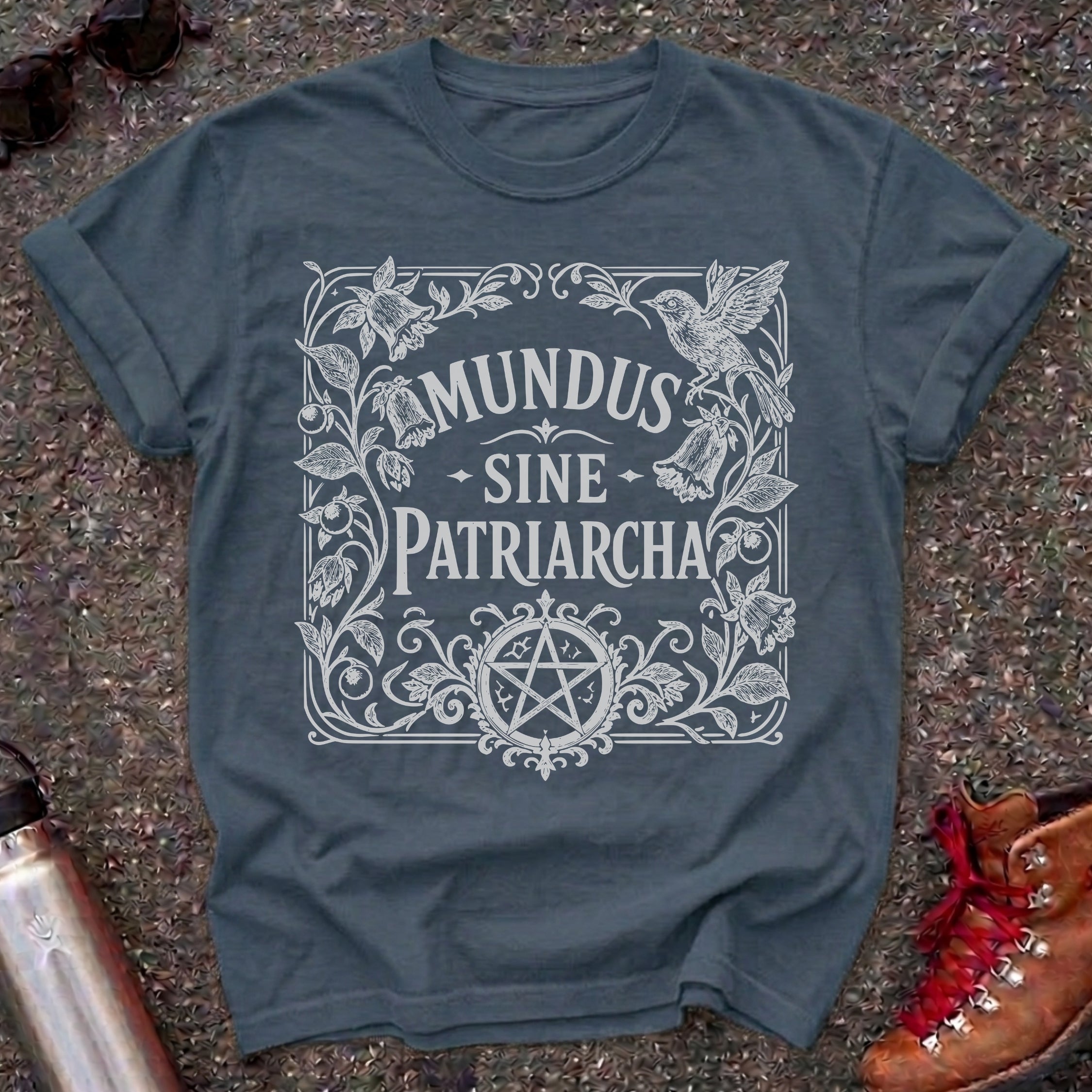 Feminist Mundus Sine Patriarcha Pentacle Shirt