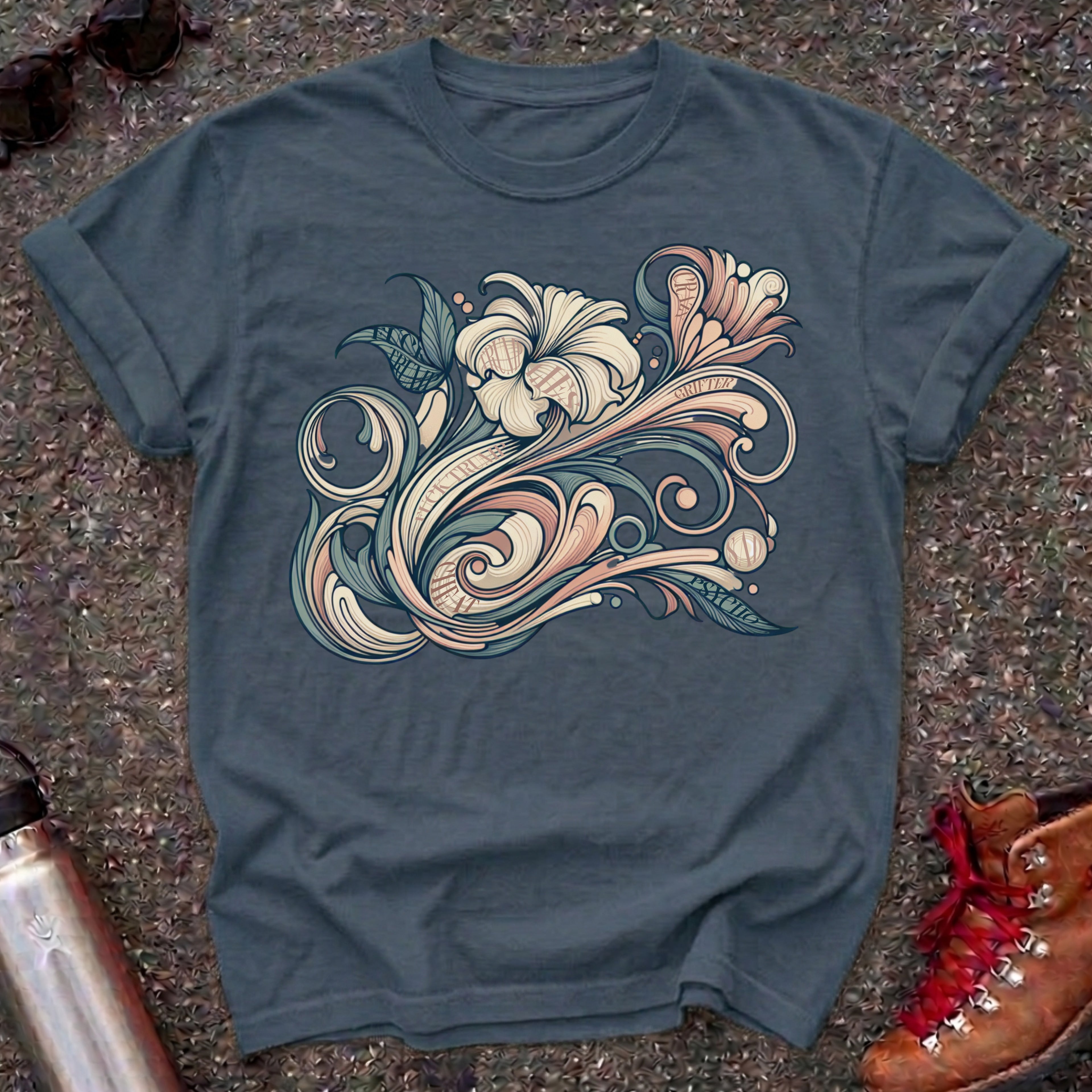 Hidden Message Botanical Protest Shirt