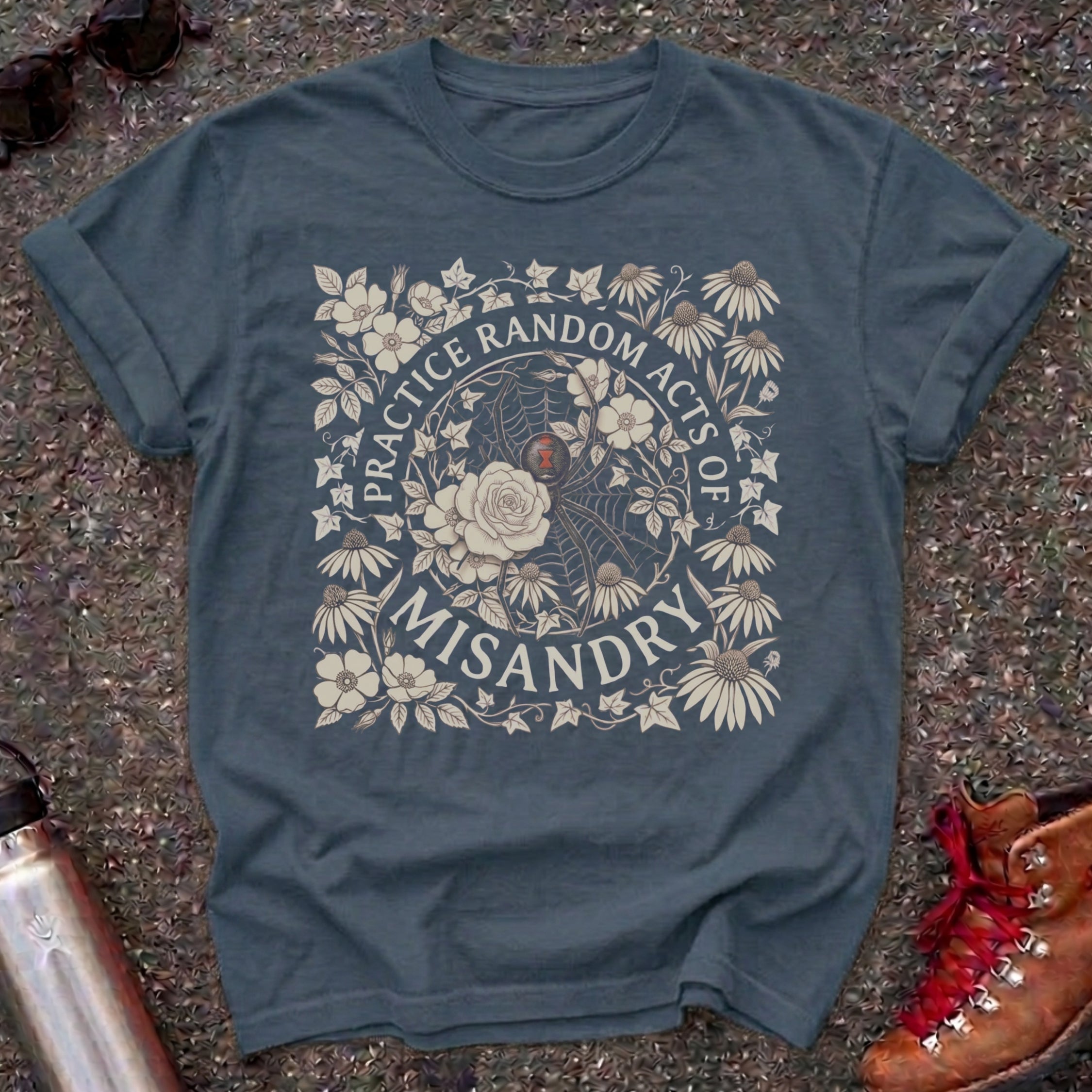 Random Acts of Misandry Black Widow Shirt