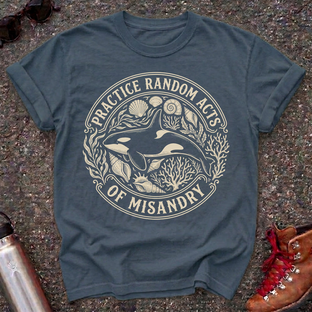 Random Acts of Misandry Orca Whale Feminist Tee