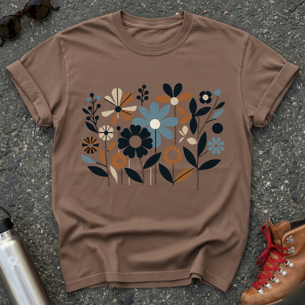 Subtle Fuck Elon Flower Shirt