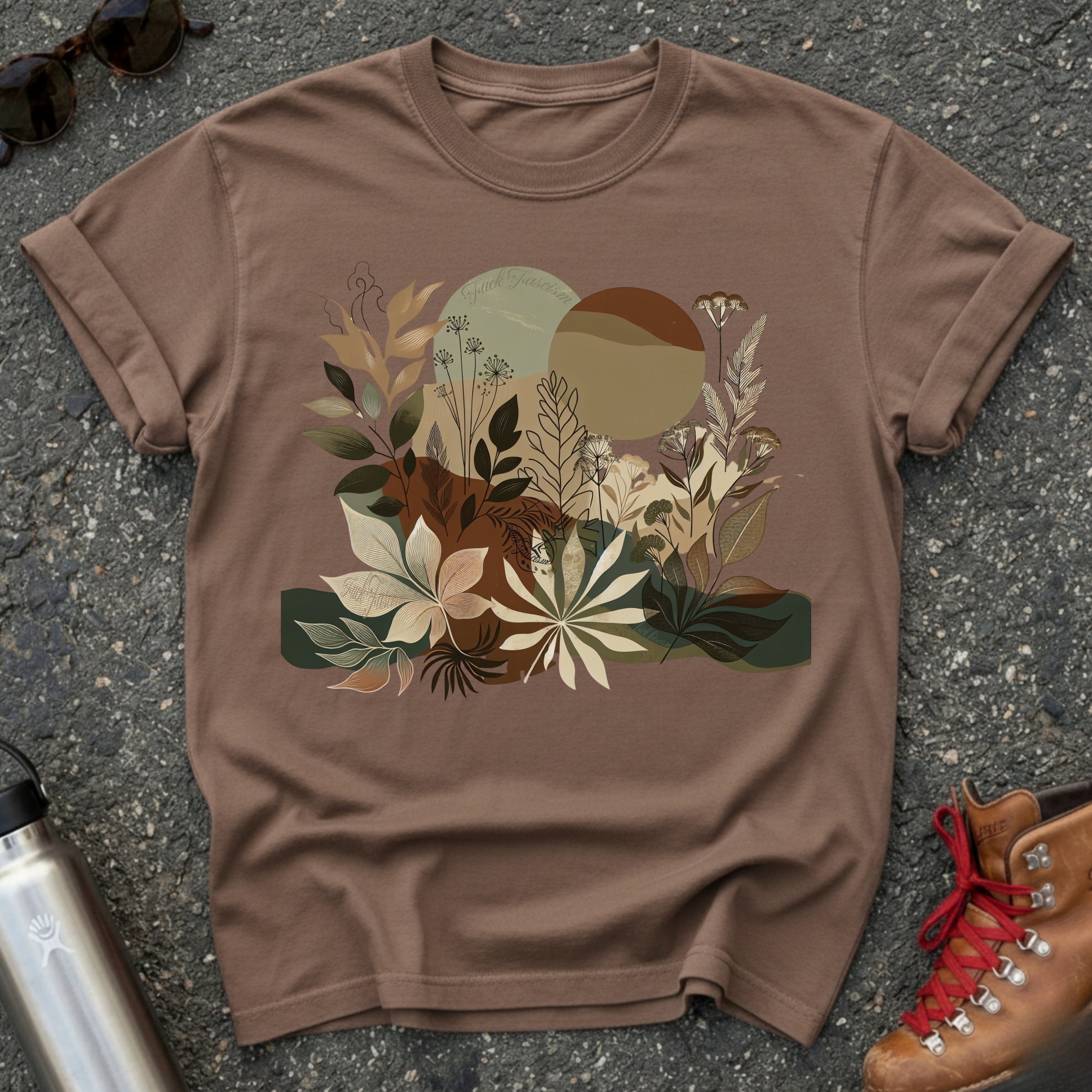 Hidden Message Botanical Protest Shirt
