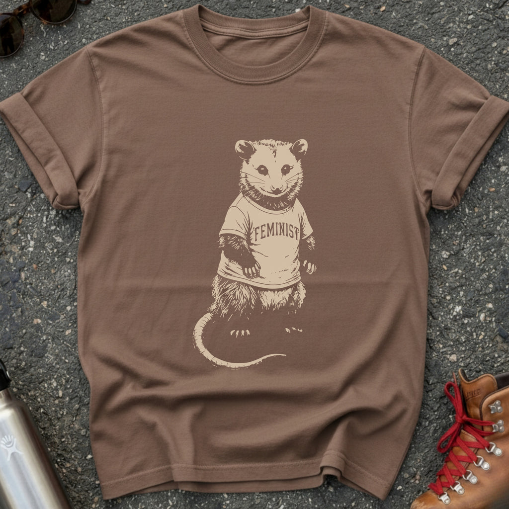 Feminist Opossum Graphic Shirt