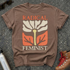 Radical Feminist Retro Floral Tshirt