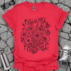 Equal Pay Say Feminist Wildflower Tshirt